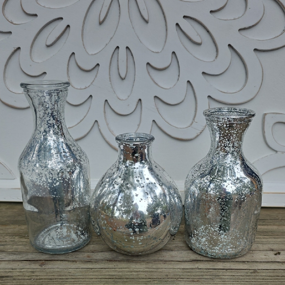 Bundle 3 Piece Glass Vases